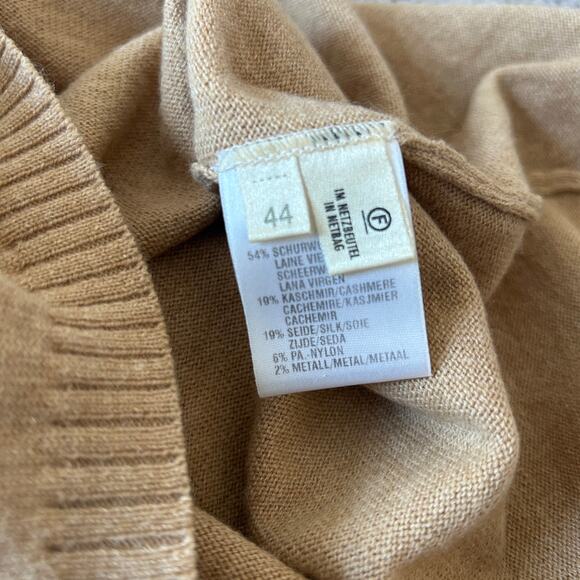 ESCADA Vintage Argyle Sweater Vest Womens Size Large Wool Cashmere Silk Academia - Picture 5 of 7